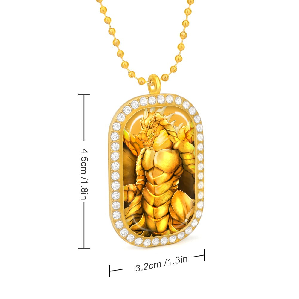 Golden Madzilla Pendant Necklace